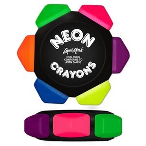 Liqui-Mark® Crayo-Craze® Neon 6-Color Crayon Wheel