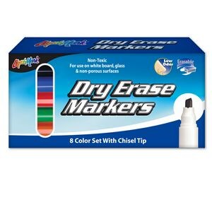 Liqui-Mark® Chisel Tip Dry Erase Markers (8-Pack)