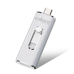Metal Dual USB and Type-C OTG Drive - Expand Storage on Computer, Mobile Devices, Android and iPhone