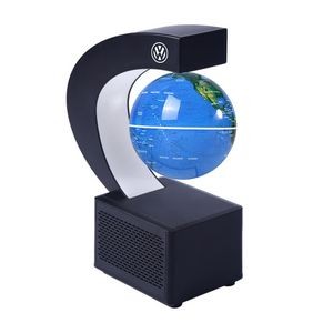 Levitating globe with bluetooth speaker