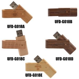 Eco-Friendly with Swing Out Cap Free USB Flash Drive (8GB)