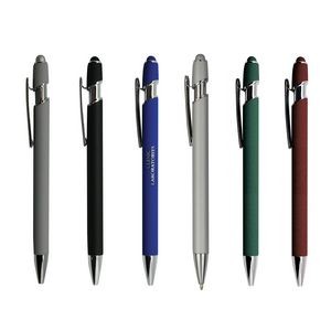 Metal Pen And Stylus With Soft Rubber