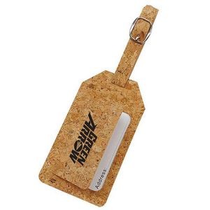 Eco Friendly CORK LUGGAGE TAG WITH A STRAP