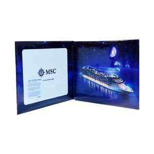 Full Color Total Customizable Greeting Card / Invitation Card / Holiday Card With LED Flash And Musi