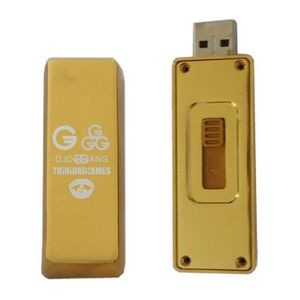 Gold Or Silver Bar USB Flash Drive Retractable (4 GB)