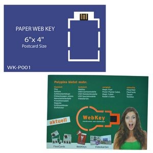Paper Web Key 6"X 4" Postcard