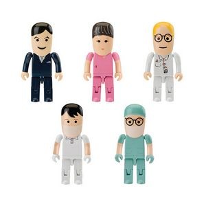 Doctor, Nurse, Surgeon, Medical Personnel Shaped USB Drive With Moveable Legs And Arms