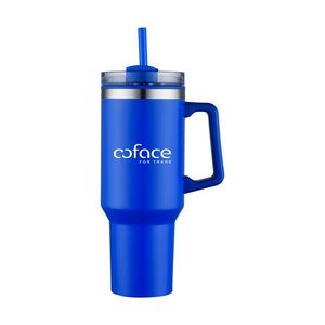 40oz Insulated Travel Tumbler with Straw