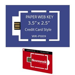 Paper Web Key 3.5" x 2" Business Card