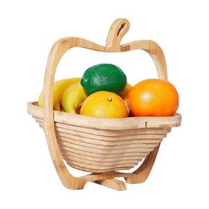 Foldable Bamboo Apple Fruit Basket