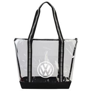 FeatherSoft Zippered Clear Tote