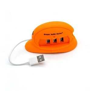 Custom Shaped PVC 3 Port USB Hub