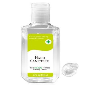 Travel-Size 2 oz Hand Sanitizer with 75% Alcohol - Lightweight & FDA Approved