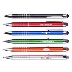 Aluminum Ballpoint Pen W/Color Matching Stylus