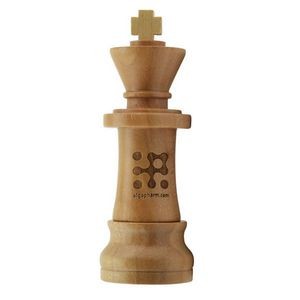 Wooden King Chess Piece Shaped USB Flash Drive (1 GB)