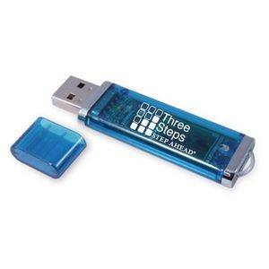 Rectangle Plastic USB 3.0 Drive w/ Silver Trim - USB 3.0 (128 GB)
