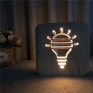 Fully Customizable Wooden Warm Light LED