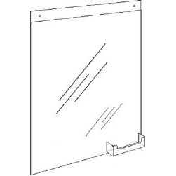 Wall Mount Ad Frame W/ 2 Top Mounting Holes