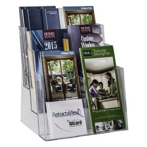 Upright Free Standing 3 Pocket Counter Display