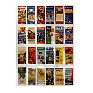 Wall Display 24 Pocket Brochure Holder