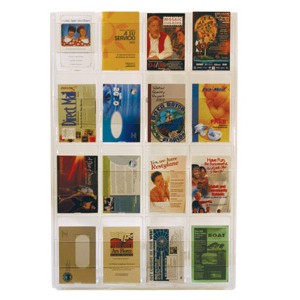 Wall Display Brochure/Digest Holder 16 Pocket
