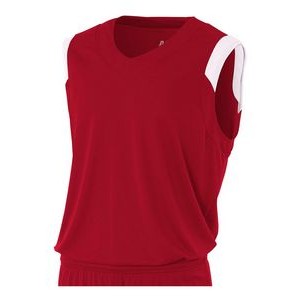A4 Youth Moisture Management V-Neck Muscle Shirt