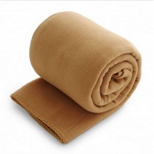 Fleece Throw Blanket - Camel Brown (Overseas) (50"x60")