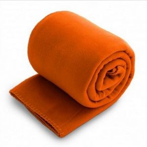 Fleece Throw Blanket - Orange (Overseas) (50"x60")