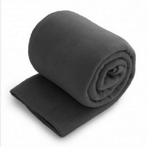 Fleece Throw Blanket - Charcoal Gray (Overseas) (50"x60")