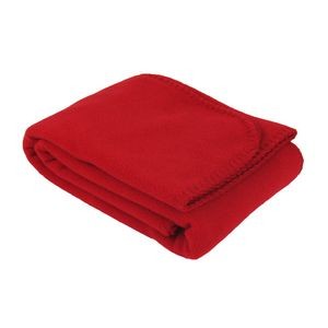 Fleece Lap Blanket - Red (Overseas) (30"x40")
