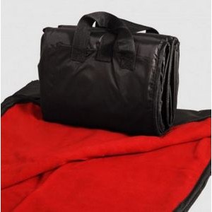 Picnic Blanket - Fleece With Waterproof Shell - Red