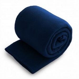 Fleece Throw Blanket - Navy Blue (Overseas) (50"x60")