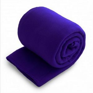 Fleece Throw Blanket - Purple (Overseas) (50"x60")