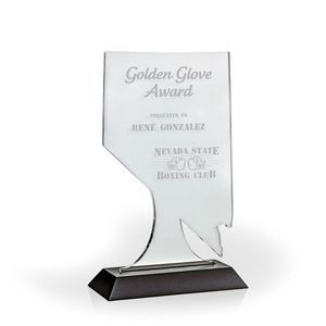 Nevada Award with Black Wood Base - Engraved