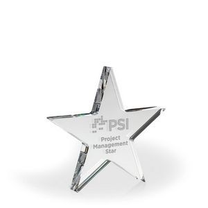 Celeste Acrylic Paperweight Award - Engraved