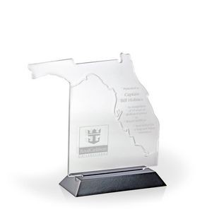 Florida Award with Black Wood Base - Engraved