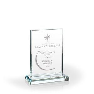 Right Angle Clear Glass Award, Small