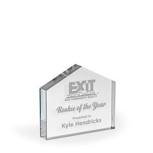 Estate Acrylic Paperweight Award - Engraved