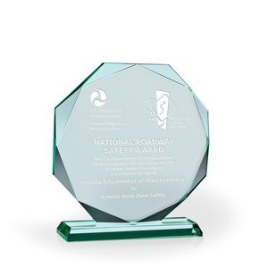 High Octave Jade Glass Award, 8.5"