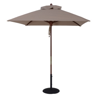 Ramen Wood Square Commercial Market Umbrella (5 1/2')