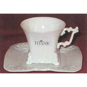 Square Shape Porcelain Cup and Saucer