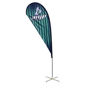 8' Double Sided Teardrop Banners™ Flag (Full Color Dye Sublimation)
