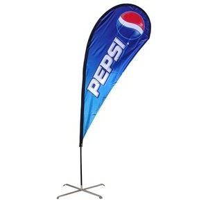 11' Single Sided Teardrop Banners™ (Full Color Dye Sublimation)