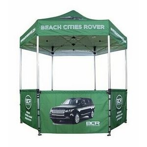 Pop Up Hexagonal Canopy Top w/Full Sublimation (10'x10')