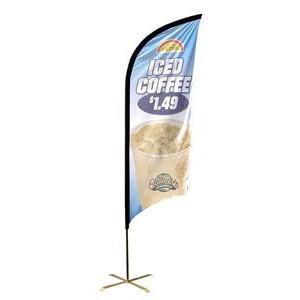 10' Single Sided Bow Banners™ (Full Color Dye Sublimation)