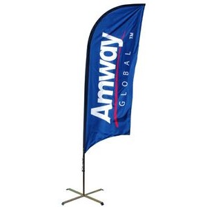 10' Flag Double Sided Bow Banners™ (Full Color Dye Sublimation)