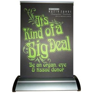 A-4 Table Top Single Sided Banner Stand w/ Graphic