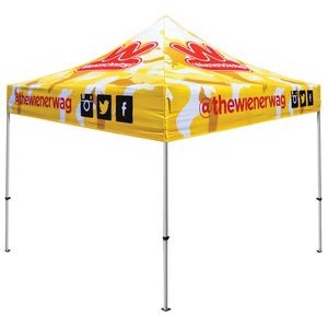 Pop Up Canopy w/Steel Frame & Full Sublimation (10'x10')