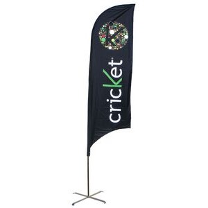 12' Single Sided Bow Banners™ (Full Color Dye Sublimation)