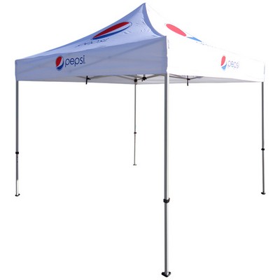 Pop Up Canopy w/Lightweight Steel Frame & Full Sublimation (10'x10')